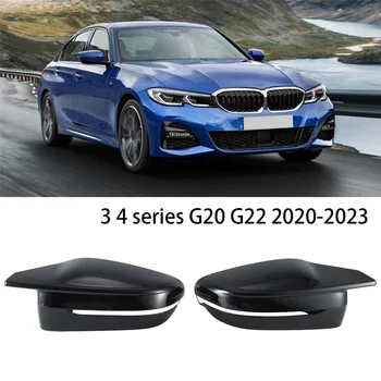 4 Gabalus Nustatyti Veidrodis Atveju Veidrodžio Dangtelis 1 1 Modelio Automobilių BMW 3 4 Serijos G20 G22 2020-2023
