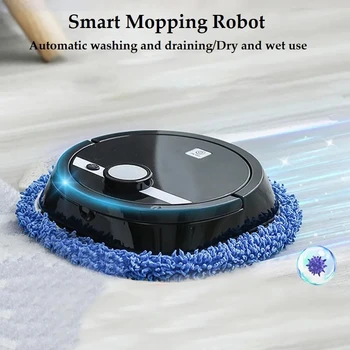 Smart Mopping Robotas Šluoja Švaresnis 3600mah Sauso Ir Šlapio Skalbimo Audinys Valymo Mašina Grindų Namų Valymo Priemonės