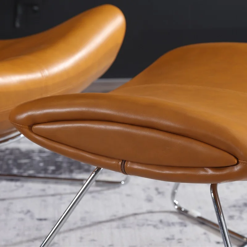 Šiuolaikinės dizaineris baldai, stiklo, odos, poilsio, laisvalaikio kambarį, namų baldai akcentas Imola rankos Kėdė . ' - ' . 4