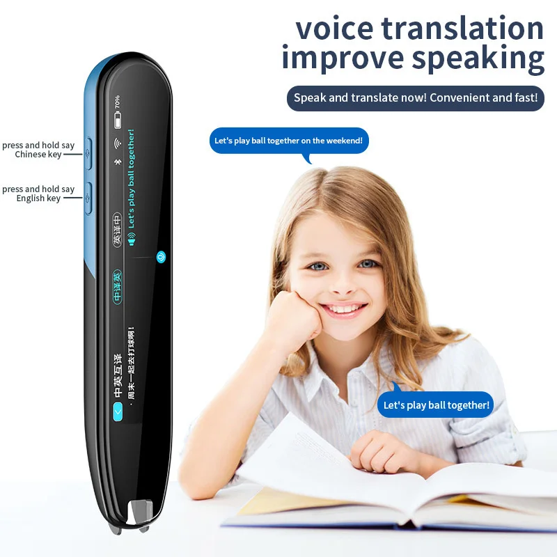 2023 Nešiojamų Smart Pen Skaitytuvas 112 Kalbų Vertimo Pen Skaitytuvas Momentiniai Teksto Skenavimo Skaitymo Balsu Skenavimo Prietaisą, Vertėjas . ' - ' . 2