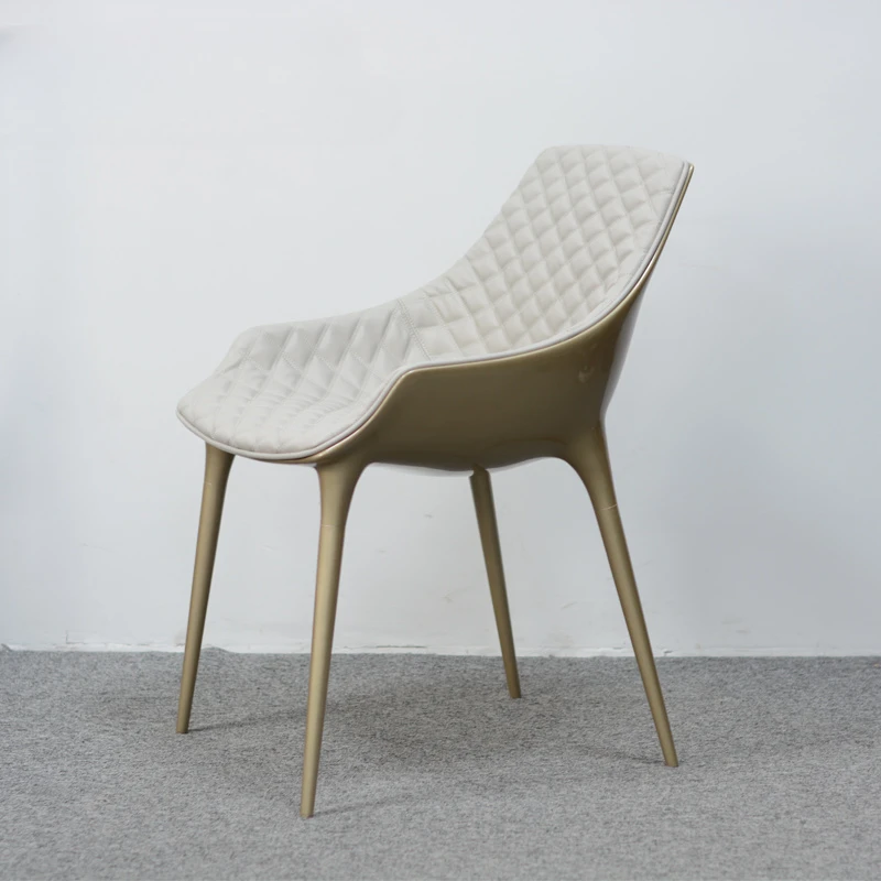 Individualų italijos minimalistinio ir prabangus dizainerio kūrybos stiklo namų valgomojo kėdės, villa modelis kambariai, kavos parduotuvės . ' - ' . 2