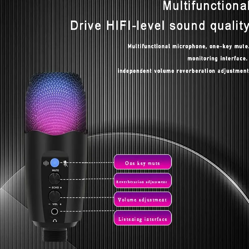 Madingas Kondensatoriaus Mikrofonas Gyventi Dubliavimą ir HD Įrašymo . ' - ' . 4