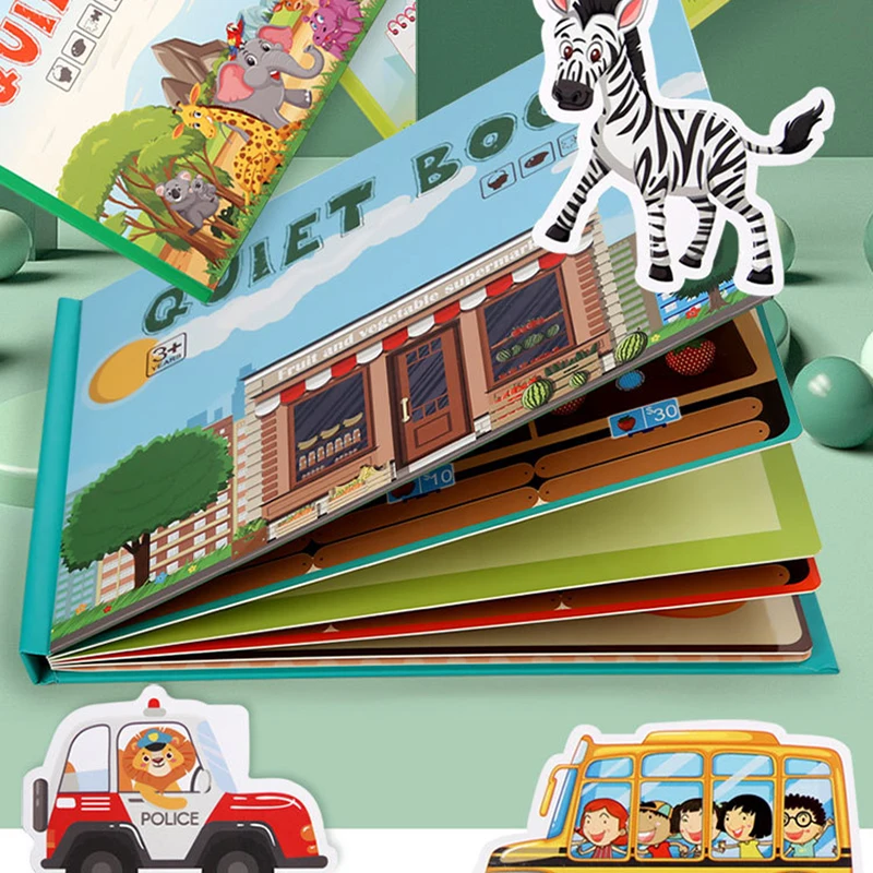 Montessori Bamblys Užimtas Knyga 10 Temų, Ikimokyklinio Mokymosi Veiklą, Ramioje Knygos Užimtas Knyga Vaikams Ugdyti Mokymosi Įgūdžius . ' - ' . 1