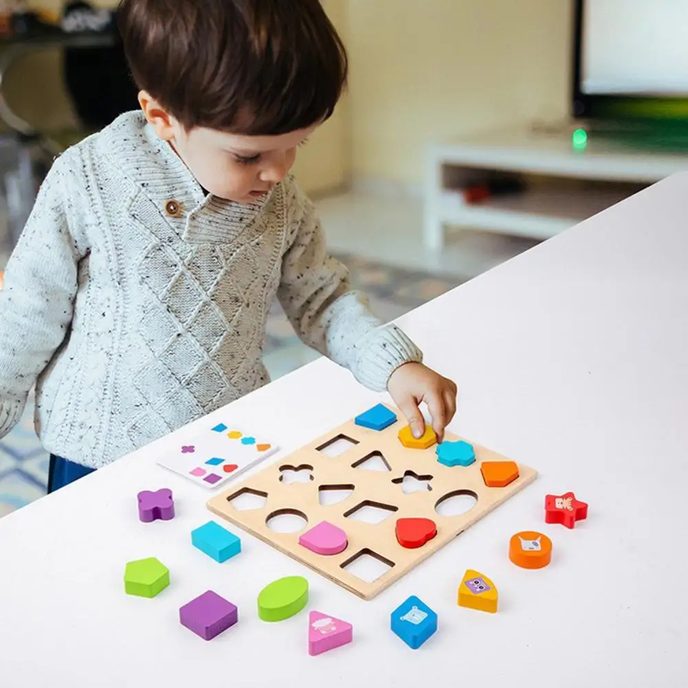 Naujoviškas Smegenų Žaidimas, Burr-nemokamą Išsamią Medinių Blokų Ankstyvojo Lavinimo Žaislai, Patrauklus, Kūdikių Žaislai, Vaikų Žaislai . ' - ' . 4