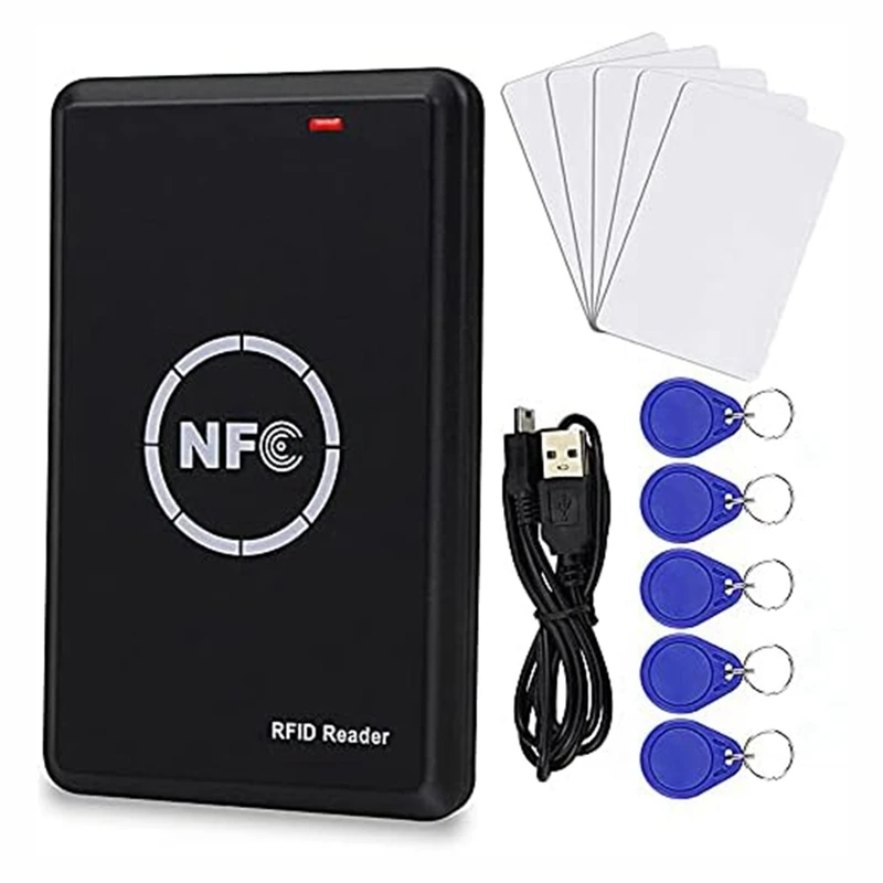Smart Prieigos Kontrolės Kortelės Kopijuoklis Juoda RFID Skaitytojui Rašytojas 125Khz Kortelę, popierinės kopijavimo aparatų matricos NFC Žymeklį . ' - ' . 0