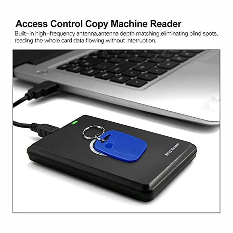 Smart Prieigos Kontrolės Kortelės Kopijuoklis Juoda RFID Skaitytojui Rašytojas 125Khz Kortelę, popierinės kopijavimo aparatų matricos NFC Žymeklį . ' - ' . 1