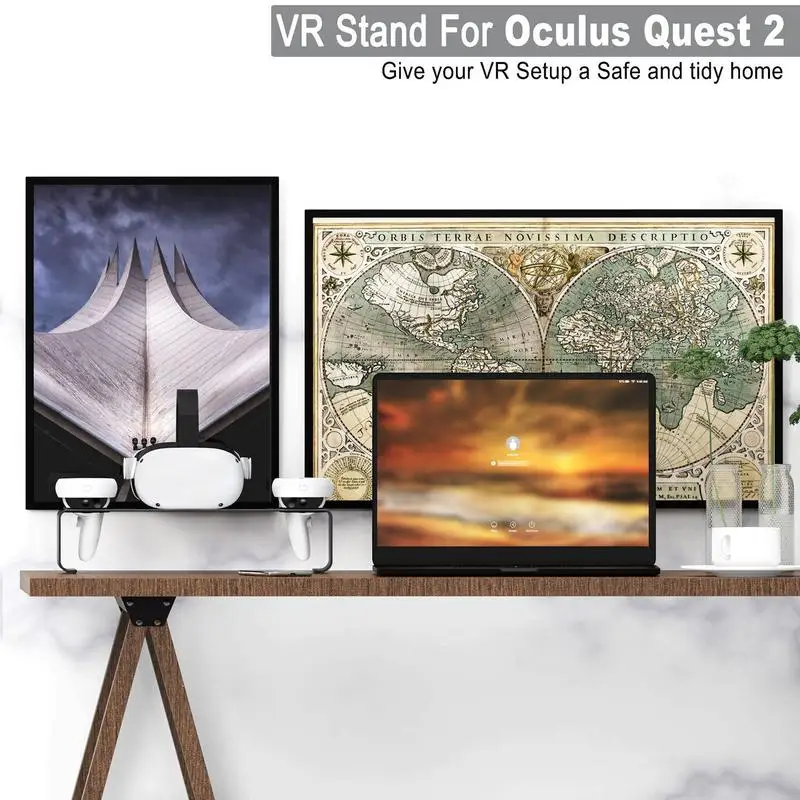 VR Stendas 2 Stovėti, Stovėti Oculus 2 Nešiojamų 2 Stovėti Aliuminio Lydinio Stabili Organizatorius Wall Mount Stotis Oculus 2 Ausinių . ' - ' . 4
