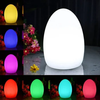 Kiaušinio formos Lauko Vandeniui LED Juostos Stalo Lempa Su Nuotolinio Įkrovimo Stalo Naktį Šviesos Apdailos KTV, Restoranas, Kavinė