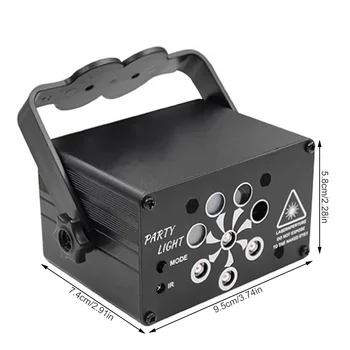 8-hole Mini Scenos Šviesos Nešiojamų DJ KTV Diskoteka Dangaus Projekcija Lempos, LED Apšvietimas, Lempos Tipas 1
